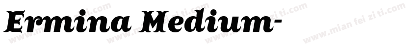 Ermina Medium字体转换
